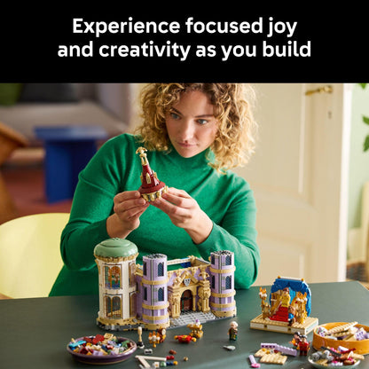 LEGO Beauty and the Beast Castle: detailed building set for adults, display décor, ideal Disney fan gift.
