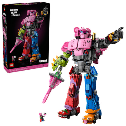 LEGO Fortnite Mecha Set: collectible building kit for adults, gaming décor, includes minifigure, great for Fortnite fans.